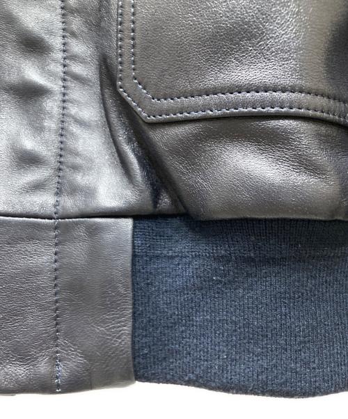 LOEFF（ロエフ）LOEFF (ロエフ) LAMB LT FLHT JK ラムレザーフライトジャケット ブラックの古着・服飾アイテム