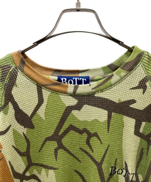 BoTT（ボット）BoTT (ボット) カモフララ ラグラン サーマルカットソー グリーン×ブラウン サイズ:SIZE Sの古着・服飾アイテム