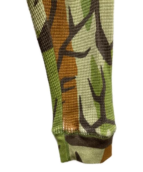 BoTT（ボット）BoTT (ボット) カモフララ ラグラン サーマルカットソー グリーン×ブラウン サイズ:SIZE Sの古着・服飾アイテム