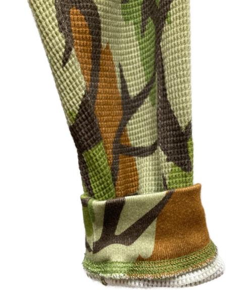 BoTT（ボット）BoTT (ボット) カモフララ ラグラン サーマルカットソー グリーン×ブラウン サイズ:SIZE Sの古着・服飾アイテム