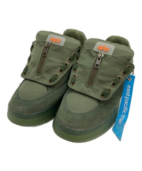 ALPHA（アルファ）ALPHA (アルファ) EPT (イーピーティー) FAT-ALPHA SAGE スニーカー グリーン サイズ:26.5cmの古着・服飾アイテム