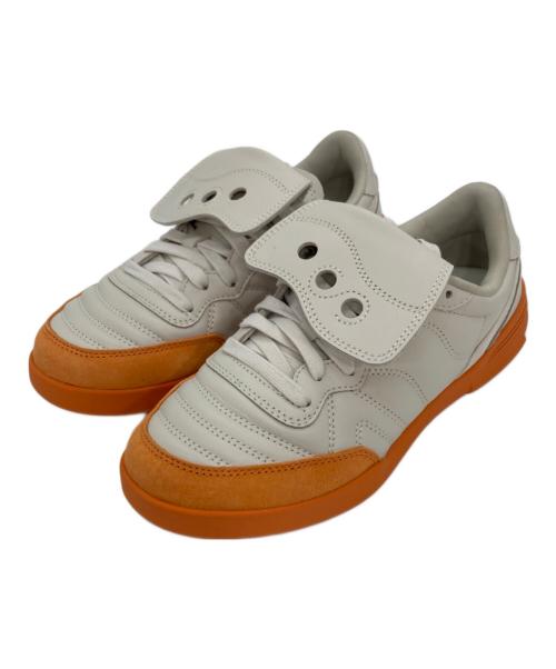 SAUCONY（サッカニー）SAUCONY (サッカニー) 586I S IVORY ORANGE スニーカー アイボリー×オレンジ サイズ:24cmの古着・服飾アイテム