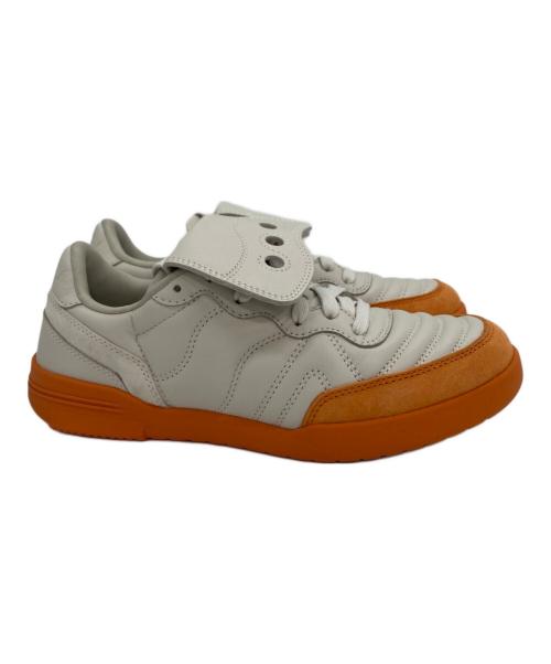 SAUCONY（サッカニー）SAUCONY (サッカニー) 586I S IVORY ORANGE スニーカー アイボリー×オレンジ サイズ:24cmの古着・服飾アイテム