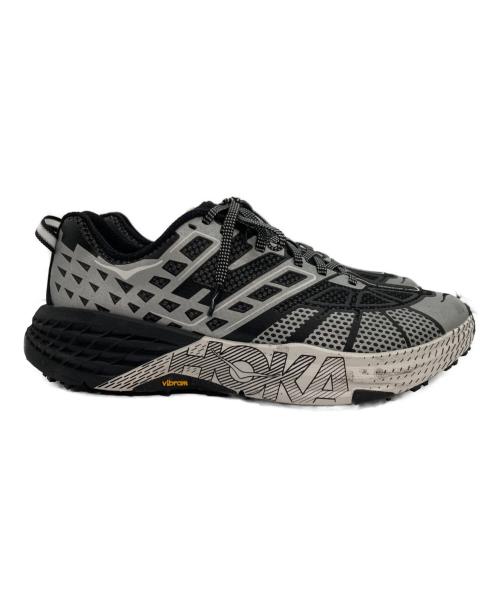 HOKAONEONE（ホカオネオネ）HOKAONEONE (ホカオネオネ) SPEEDGOAT 2 TS SILVER スニーカー ブラック×グレー サイズ:26の古着・服飾アイテム