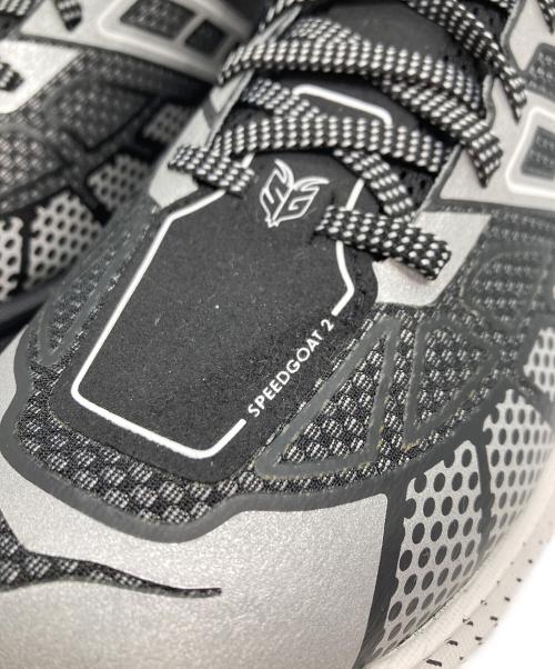 HOKAONEONE（ホカオネオネ）HOKAONEONE (ホカオネオネ) SPEEDGOAT 2 TS SILVER スニーカー ブラック×グレー サイズ:26の古着・服飾アイテム