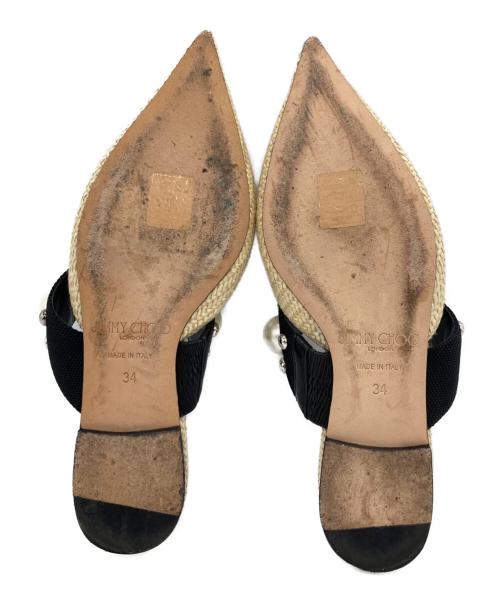 JIMMY CHOO（ジミーチュウ）JIMMY CHOO (ジミーチュウ) フラットサンダル ベージュ サイズ:34の古着・服飾アイテム