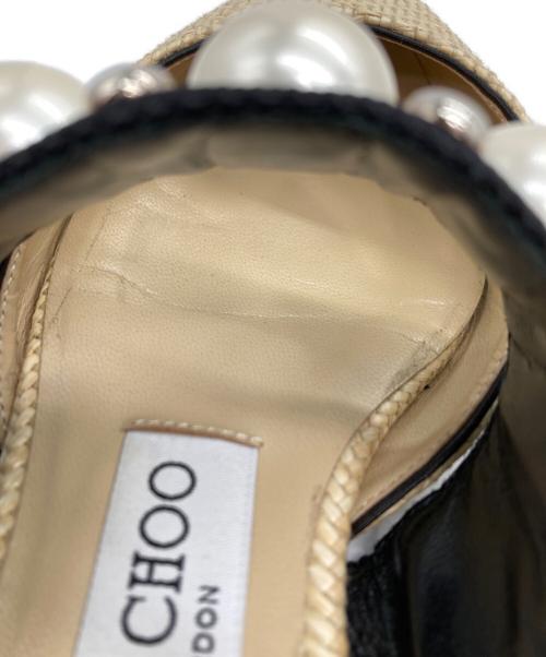JIMMY CHOO（ジミーチュウ）JIMMY CHOO (ジミーチュウ) フラットサンダル ベージュ サイズ:34の古着・服飾アイテム