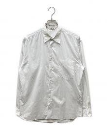 AURALEE（オーラリー）の古着「FINX SILK STRIPE SHIRTS シルクストライプシャツ」｜ホワイト