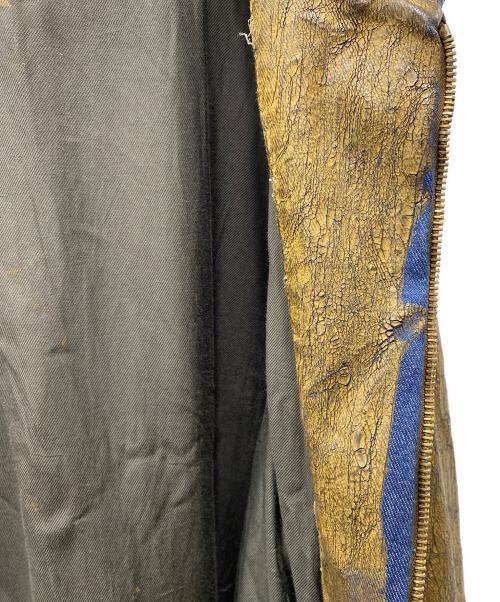 GUESS（ゲス）GUESS (ゲス) COATED DENIM HOODED JACKET コーティングフーデットジャケット ブラウン サイズ:Mの古着・服飾アイテム
