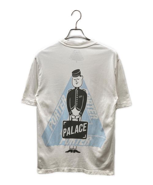 PALACE（パレス）PALACE (パレス) PORTER (ポーター) BELL BOY TEE ベルボーイTシャツ ホワイト サイズ:SIZE Sの古着・服飾アイテム