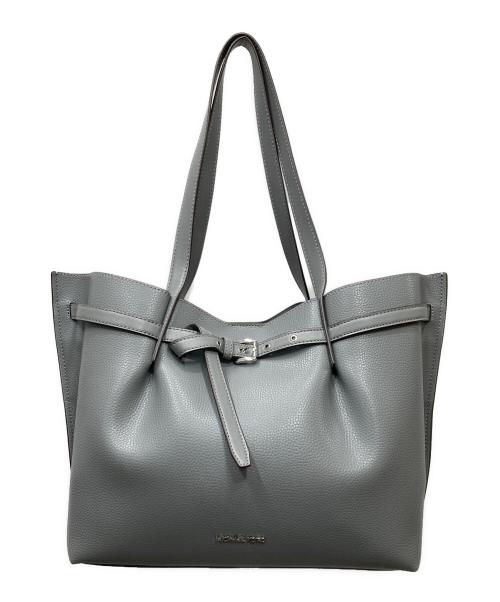 MICHAEL KORS（マイケルコース）MICHAEL KORS (マイケルコース) Emilia Large Pebbled Leather Tote Bag レザートートバッグ グレーの古着・服飾アイテム
