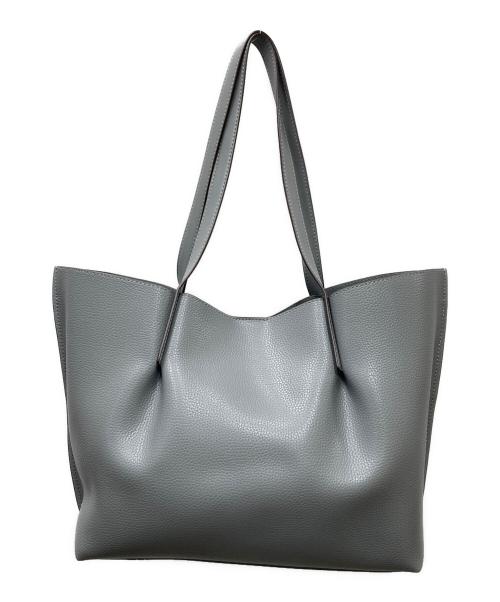 MICHAEL KORS（マイケルコース）MICHAEL KORS (マイケルコース) Emilia Large Pebbled Leather Tote Bag レザートートバッグ グレーの古着・服飾アイテム