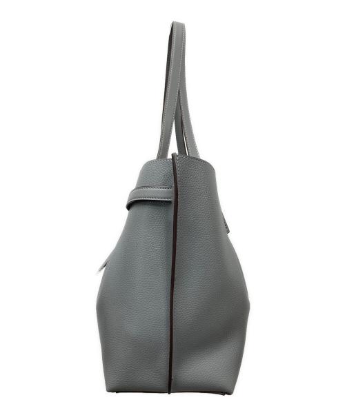MICHAEL KORS（マイケルコース）MICHAEL KORS (マイケルコース) Emilia Large Pebbled Leather Tote Bag レザートートバッグ グレーの古着・服飾アイテム