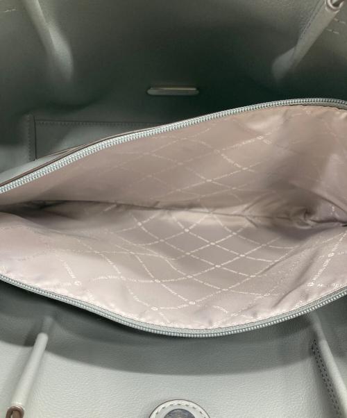 MICHAEL KORS（マイケルコース）MICHAEL KORS (マイケルコース) Emilia Large Pebbled Leather Tote Bag レザートートバッグ グレーの古着・服飾アイテム