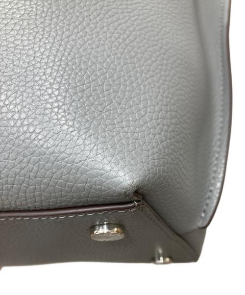 MICHAEL KORS（マイケルコース）MICHAEL KORS (マイケルコース) Emilia Large Pebbled Leather Tote Bag レザートートバッグ グレーの古着・服飾アイテム