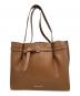 MICHAEL KORS（マイケルコース）の古着「Emilia Large Pebbled Leather Tote Bag レザートートバッグ」｜ブラウン