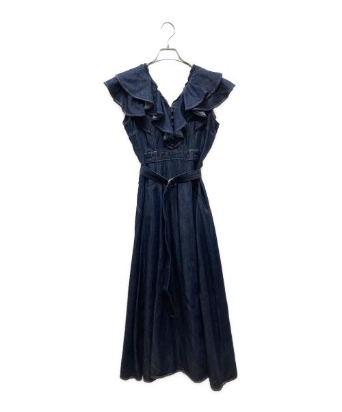 Snidel（スナイデル）Snidel (スナイデル) ノースリーブワンピース ブルーの古着・服飾アイテム