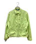POLO RALPH LAURENポロ・ラルフローレン）の古着「ジップアップジャケット」｜ライムイエロー