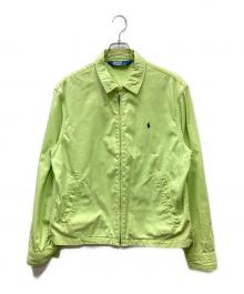 POLO RALPH LAUREN（ポロ・ラルフローレン）の古着「ジップアップジャケット」｜ライムイエロー