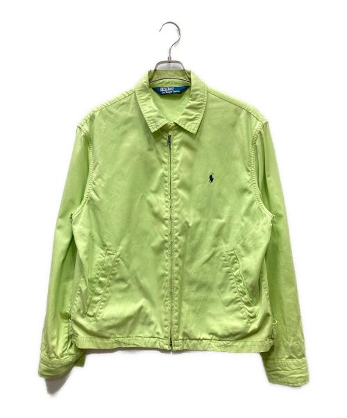 POLO RALPH LAUREN（ポロ・ラルフローレン）POLO RALPH LAUREN (ポロ・ラルフローレン) ジップアップジャケット ライムイエロー サイズ:Lの古着・服飾アイテム