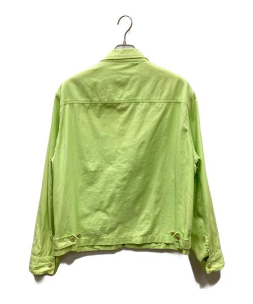 POLO RALPH LAUREN（ポロ・ラルフローレン）POLO RALPH LAUREN (ポロ・ラルフローレン) ジップアップジャケット ライムイエロー サイズ:Lの古着・服飾アイテム