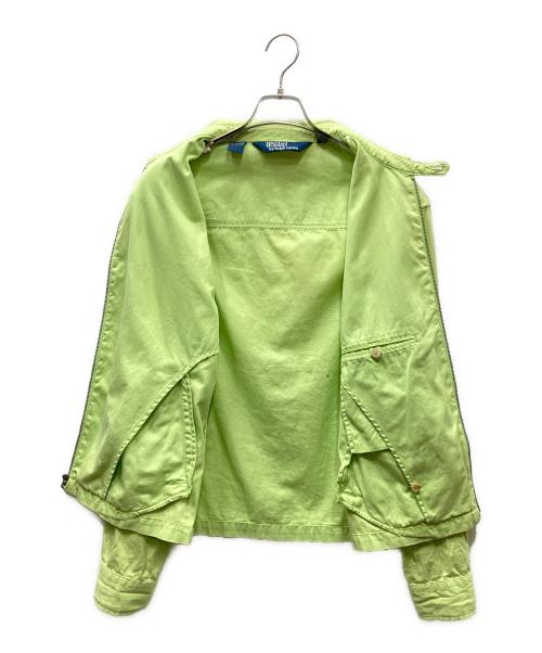 POLO RALPH LAUREN（ポロ・ラルフローレン）POLO RALPH LAUREN (ポロ・ラルフローレン) ジップアップジャケット ライムイエロー サイズ:Lの古着・服飾アイテム