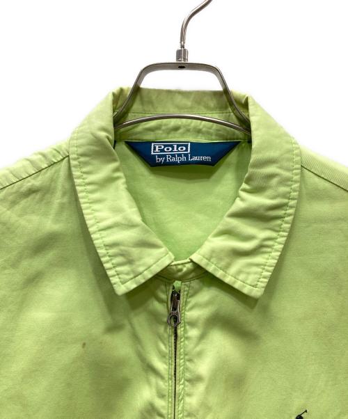 POLO RALPH LAUREN（ポロ・ラルフローレン）POLO RALPH LAUREN (ポロ・ラルフローレン) ジップアップジャケット ライムイエロー サイズ:Lの古着・服飾アイテム