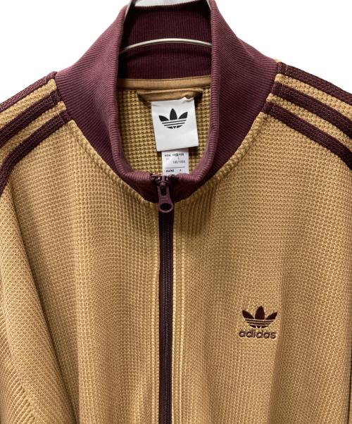 adidas（アディダス）adidas (アディダス) ニット　トラック トップ Knit Track Top ブラウン サイズ:XLの古着・服飾アイテム