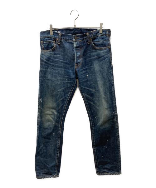 VISVIM（ビズビム）VISVIM (ビズビム) SOCIAL SCULPTURE 10 DAMAGED-26 デニムパンツ ブルー サイズ:W34×L28の古着・服飾アイテム