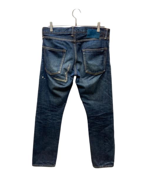 VISVIM（ビズビム）VISVIM (ビズビム) SOCIAL SCULPTURE 10 DAMAGED-26 デニムパンツ ブルー サイズ:W34×L28の古着・服飾アイテム