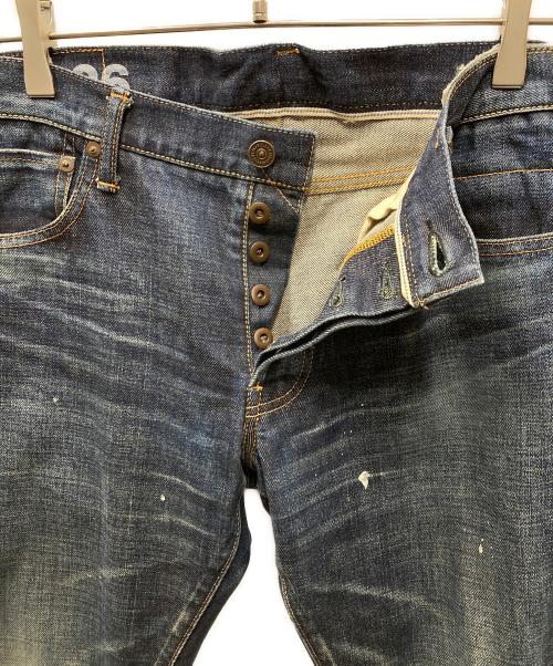 VISVIM（ビズビム）VISVIM (ビズビム) SOCIAL SCULPTURE 10 DAMAGED-26 デニムパンツ ブルー サイズ:W34×L28の古着・服飾アイテム