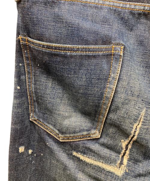 VISVIM（ビズビム）VISVIM (ビズビム) SOCIAL SCULPTURE 10 DAMAGED-26 デニムパンツ ブルー サイズ:W34×L28の古着・服飾アイテム