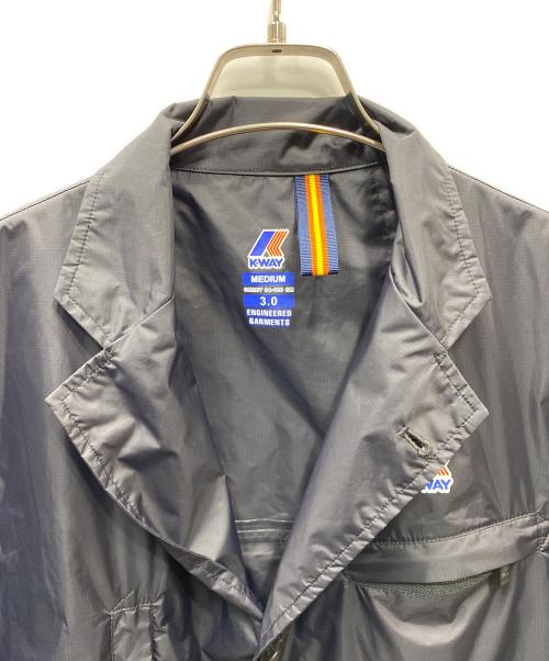 K-WAY（ケイウェイ）K-way (ケイウェイ) Engineered Garments (エンジニアド ガーメンツ) ナイロンジャケット ネイビー サイズ:Mの古着・服飾アイテム