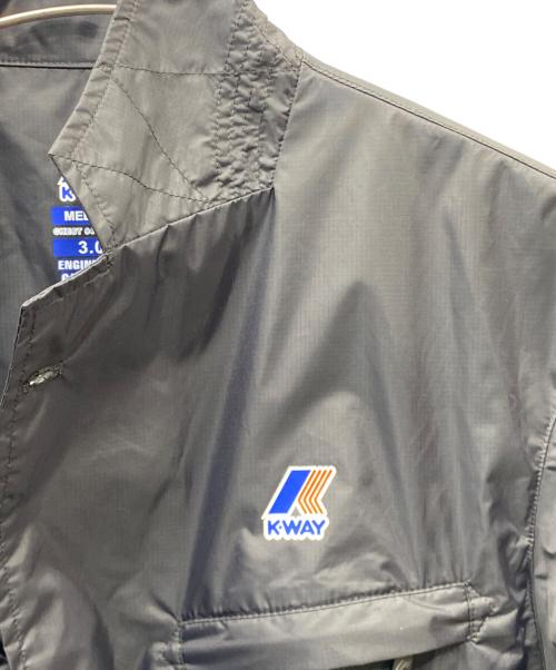 K-WAY（ケイウェイ）K-way (ケイウェイ) Engineered Garments (エンジニアド ガーメンツ) ナイロンジャケット ネイビー サイズ:Mの古着・服飾アイテム