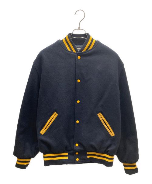 Holloway（ホロウェイ）Holloway (ホロウェイ) スタジャン ネイビー×イエロー サイズ:SIZE Lの古着・服飾アイテム