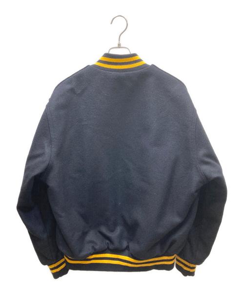 Holloway（ホロウェイ）Holloway (ホロウェイ) スタジャン ネイビー×イエロー サイズ:SIZE Lの古着・服飾アイテム