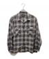PENDLETON（ペンドルトン）の古着「オープンカラーチェックシャツ」｜パープル×グレー