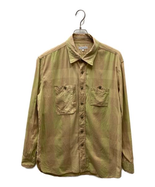 Engineered Garments（エンジニアド ガーメンツ）Engineered Garments (エンジニアド ガーメンツ) チェックシャツ オレンジ×ベージュ サイズ:XLの古着・服飾アイテム