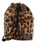 WACKO MARIAワコマリア）の古着「LEOPARD DRAWSTRING BAG 1」｜ベージュ