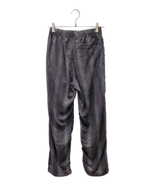 CALEE（キャリー）CALEE (キャリー) STRIPE PATTERN PANTS ストライプパターンリラックスイージーパンツ グレー×ブラック サイズ:SIZE Sの古着・服飾アイテム
