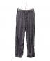 CALEE（キャリー）の古着「STRIPE PATTERN PANTS ストライプパターンリラックスイージーパンツ」｜グレー×ブラック