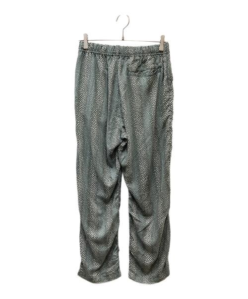 CALEE（キャリー）CALEE (キャリー) STRIPE PATTERN PANTS ストライプパターンリラックスイージーパンツ グリーン×ホワイト サイズ:SIZE Mの古着・服飾アイテム