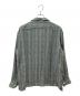 CALEE (キャリー) Stripe Pattern LS SH 長袖オープンカラーシャツ グリーン×ホワイト サイズ:SIZE L：10000円