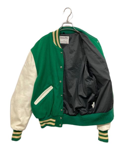 DeLong（デロング）DeLong (デロング) スタジャン グリーン サイズ:42の古着・服飾アイテム