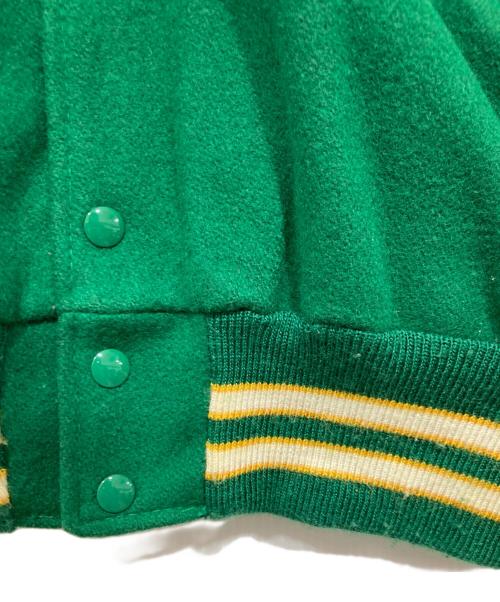 DeLong（デロング）DeLong (デロング) スタジャン グリーン サイズ:42の古着・服飾アイテム
