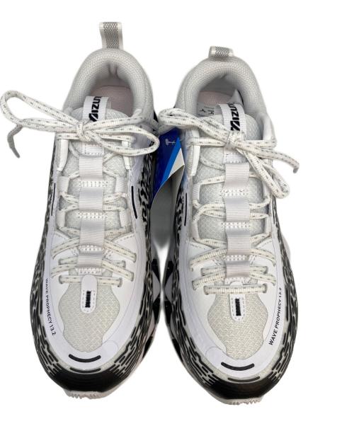 MIZUNO（ミズノ）MIZUNO (ミズノ) WAVE PROPHECY ローカットスニーカー ホワイト×ブラック サイズ:24cmの古着・服飾アイテム