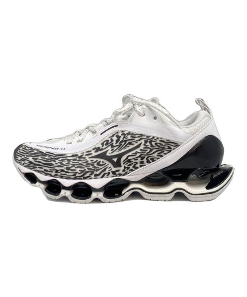 MIZUNO（ミズノ）MIZUNO (ミズノ) WAVE PROPHECY ローカットスニーカー ホワイト×ブラック サイズ:24cmの古着・服飾アイテム