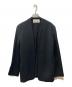 TODAYFUL（トゥデイフル）の古着「Collarless Twill JK ノーカラージャケット」｜ブラック