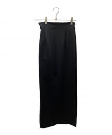 THINGS THAT MATTER（シングスザットマター）の古着「SCUBA JERSEY NARROW MAXI SKIRT ジャージロングスカート」｜ブラック