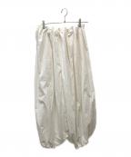 BIYOMAビヨーマ）の古着「COTTON SILK CHEF PANTS コットンシルクイージーパンツ」｜アイボリー